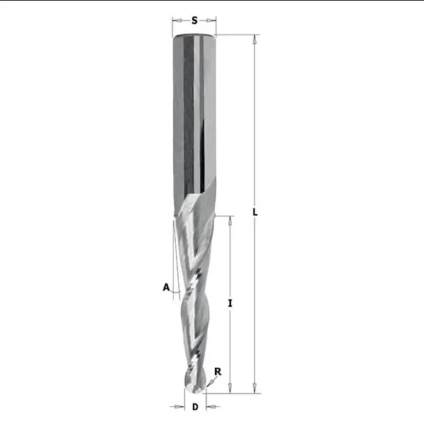 Freza elicoidala cu varf conic CMT; S=6 mm; D=0,8 mm CMT Italy