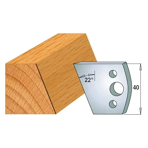 Set cutite freza lemn - Inaltime 40 - 690.001 CMT Italy Set cutite freza lemn - Inaltime 40 - 690.001 CMT Italy I - inaltime freza 40 mm
