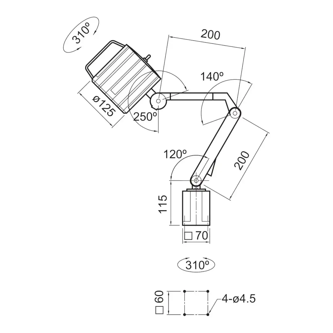 Cote lampa LED MGW 6-600 Cote lampa LED MGW 6-600