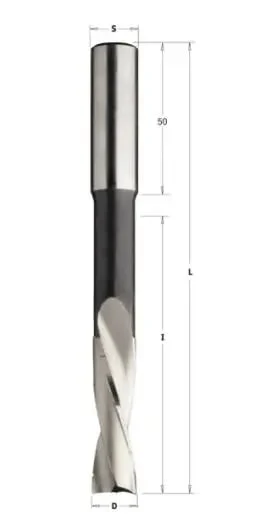 Burghiu de mortezat lemn cu limitator de aschii CMT 160.060.32; 6/60 mm; stanga CMT Italy