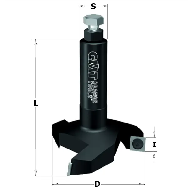 Freza de nivelare, cu cutite interschimbabile CMT 663.003.11; 80/12 mm