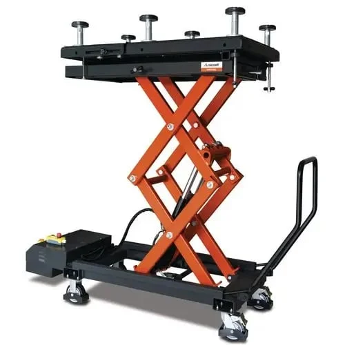 Masa de ridicare electro-hidraulica 1200 Kg UNICRAFT Masa de ridicare electro-hidraulica 1200 Kg UNICRAFT Dimensiunea rotilor (dxl) Ø 150 x 50 mm