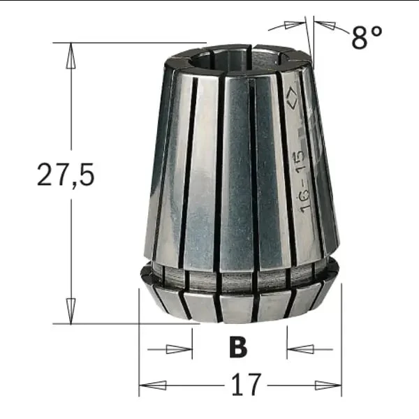 Penseta de precizie ER16 CMT 184.020.16; 2 mm CMT Italy Penseta de precizie ER16 CMT 184.020.16; 2 mm CMT Italy