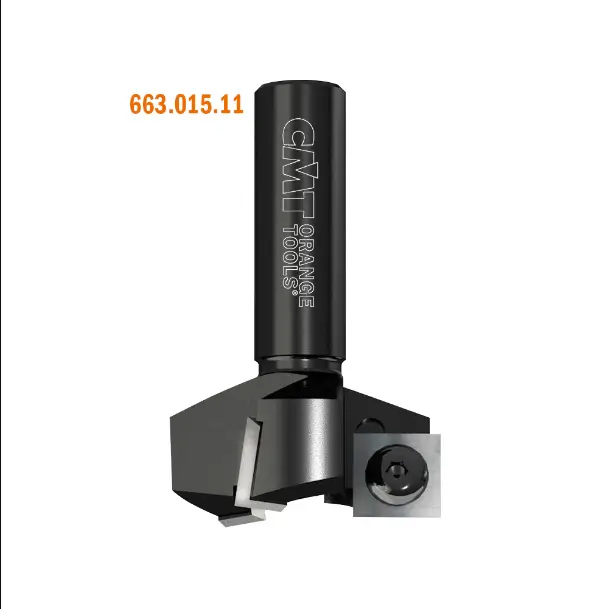 Freza de nivelare, cu cutite interschimbabile CMT 663.015.11; S=12,7x38 mm; D=38 mm
