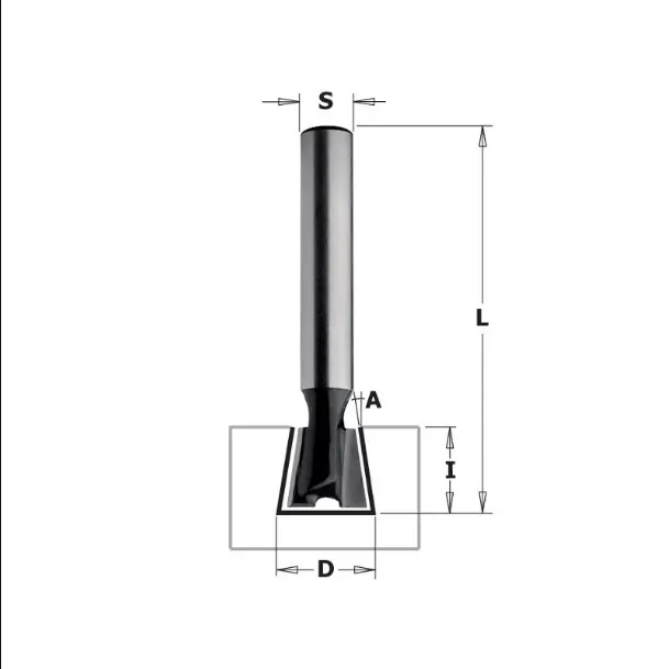 Freza pentru imbinari in coada de randunica CMT K918-127; D-12,7 mm Freza pentru imbinari in coada de randunica CMT K918-127; D-12,7 mm