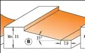 Freze cu Profil Orizontal pentru Usi de Mobilier CMT; S=1/2"; D=82,5 mm