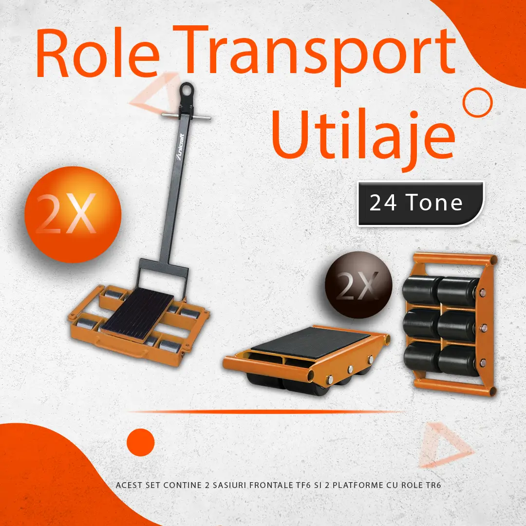 Set role transport utilaje 24 tone