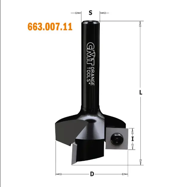 Freza de nivelare, cu cutite interschimbabile CMT 663.007.11; S=8 mm; D=34,9 mm Freza de nivelare, cu cutite interschimbabile CMT 663.007.11; S=8 mm; D=34,9 mm