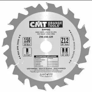 Panza de circular pentru fierastraie portabile CMT 290; 150x2.4x20; Z12; 20° Panza de circular pentru fierastraie portabile CMT 290; 150x2.4x20; Z12; 20°