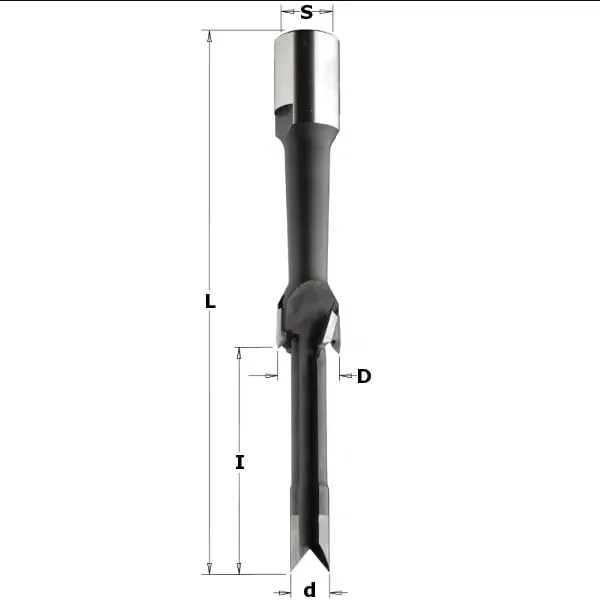 Dalta pentru gaurit si mortezat lemn HW Z2+2 D=22X62X155 RH CMT Italy Dalta pentru gaurit si mortezat lemn HW Z2+2 D=22X62X155 RH CMT Italy