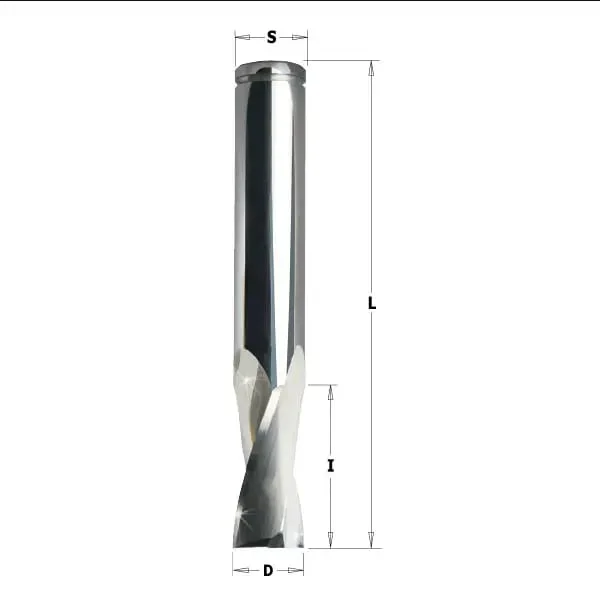 Freza elicoidala pentru Aluminiu si PVC CMT 186.060.11; 6x15x60 DX CMT Italy