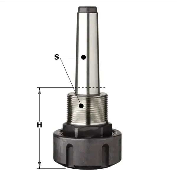 Mandrina pentru pensete ER 32 CMT 183.000.01; S=MK2/M30X1,5, dreapta CMT Italy