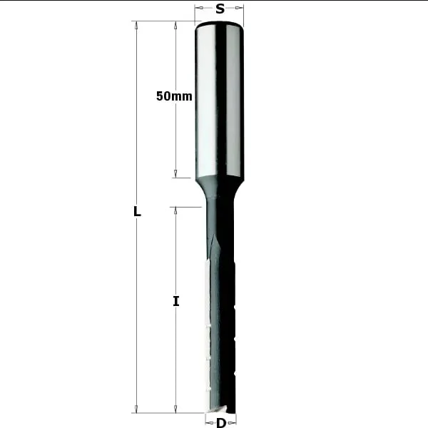 Burghiu de mortezat lemn cu tais lung 6/50 - Dreapta Burghiu de mortezat lemn cu tais lung CMT 102.060.31; 6/50 mm; Dreapta CMT Italy