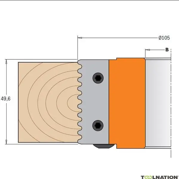 cutite profilate pentru capete de taiere CMT 695.008.01; 2 unitati