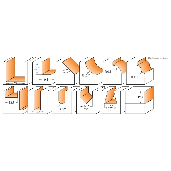 Set 12 freze lemn dimensiuni 800.503.11 Set 12 freze lemn dimensiuni 800.503.11