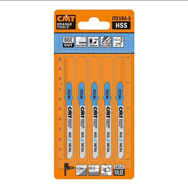 Lame de fierastrau perfecta pentru taiere materiale neferoase JT 218 A; 5 unitati Lame de fierastrau perfecta pentru taiere materiale neferoase JT 218 A; 5 unitati