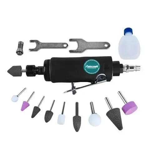 Setul polizor pneumatic + accesorii STS AIRCRAFT Setul polizor pneumatic + accesorii STS AIRCRAFT Cerinta medie de aer, aprox. 340 l/min