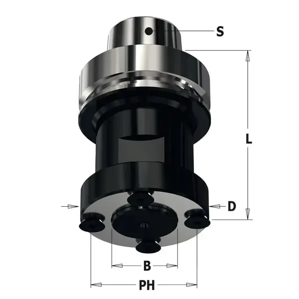 Mandrina HSK pentru disc de canelat CMT; 76x30x59 mm CMT Italy Mandrina HSK pentru disc de canelat CMT; 76x30x59 mm CMT Italy