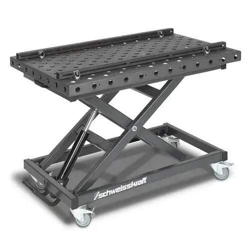 Masa de asamblare si sudura, reglabila pe inaltime MAT 300 SH Masa de asamblare si sudura, reglabila pe inaltime MAT 300 SH SCHWEISSKRAFT Ridicare min. 460 mm