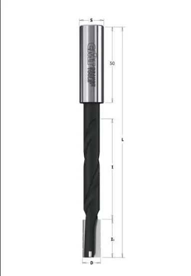 Burghiu de mortezat lemn cu limitator de aschii CMT 161.160.11; 12/95 mm; dreapta CMT Italy