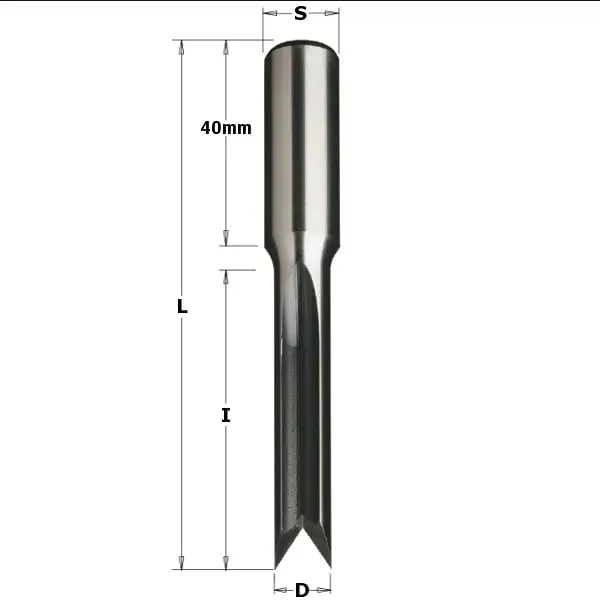 Freza pentru mortezat lemn CMT 179.060.50; D=6 mm CMT Italy